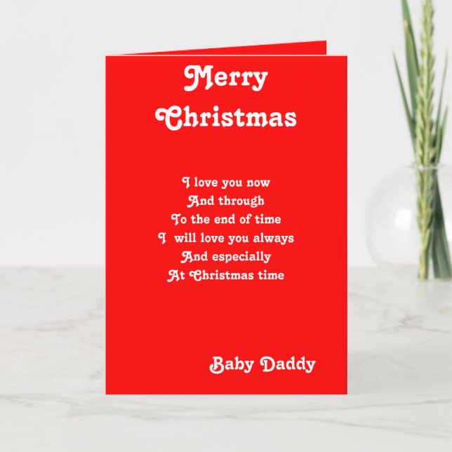 Cartes Pour Fêtes Annuelles Baby Christmas (Devant)