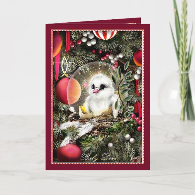 Cartes Pour Fêtes Annuelles Baby Dove (Devant)