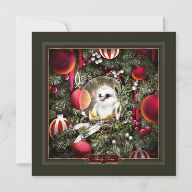 Cartes Pour Fêtes Annuelles Baby Dove (Devant)