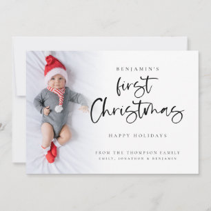 Cartes Pour Fêtes Annuelles Baby First Christmas Photo Calendrier 2025