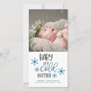 Cartes Pour Fêtes Annuelles Baby It's Cold Outside Christmas