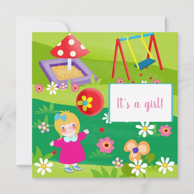 Cartes Pour Fêtes Annuelles Baby shower (Devant)