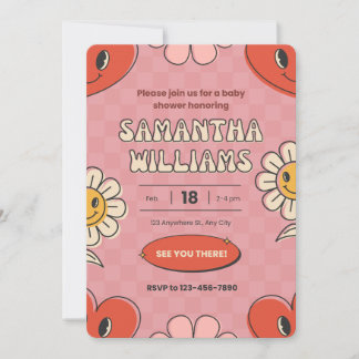 Cartes Pour Fêtes Annuelles Baby shower à thème de la journée Valentines invit