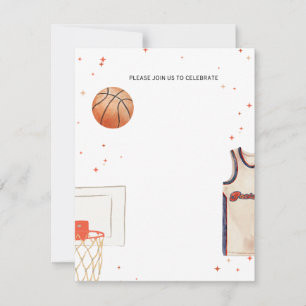 Cartes Pour Fêtes Annuelles Baby shower de basket-ball, anniversaire de enfant