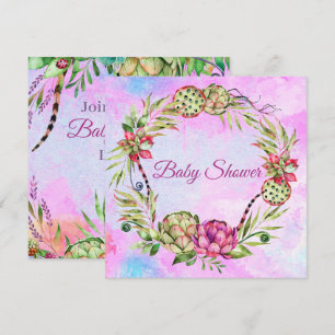 Cartes Pour Fêtes Annuelles Baby shower de succulents