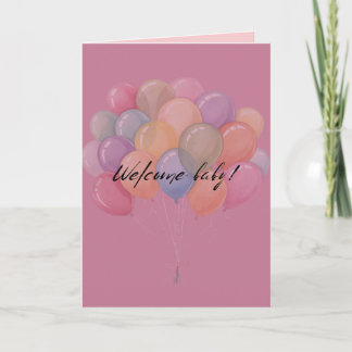 Cartes Pour Fêtes Annuelles Baby Welcome Greeting Card 