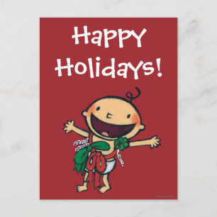 Cartes Pour Fêtes Annuelles Baby Wrapped