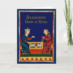 Cartes Pour Fêtes Annuelles Backgammon : Jeu des rois