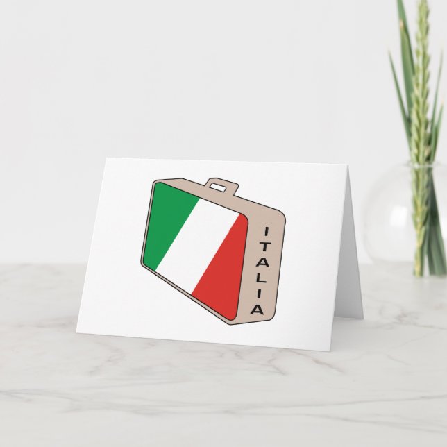 Cartes Pour Fêtes Annuelles Bagage de l'Italie (Devant)