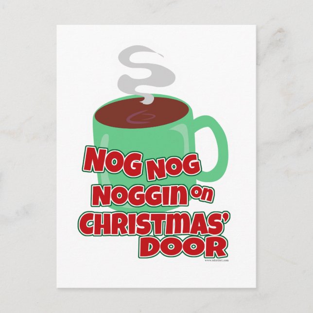 Cartes Pour Fêtes Annuelles Bague À La Porte De Noël (Devant)
