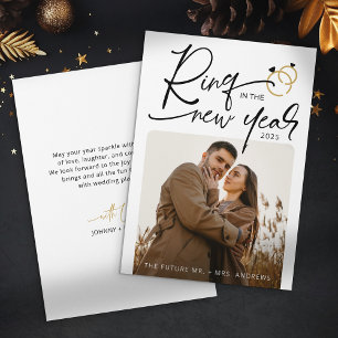 Cartes Pour Fêtes Annuelles Bague minime dans Noël Fiançailles du Nouvel An