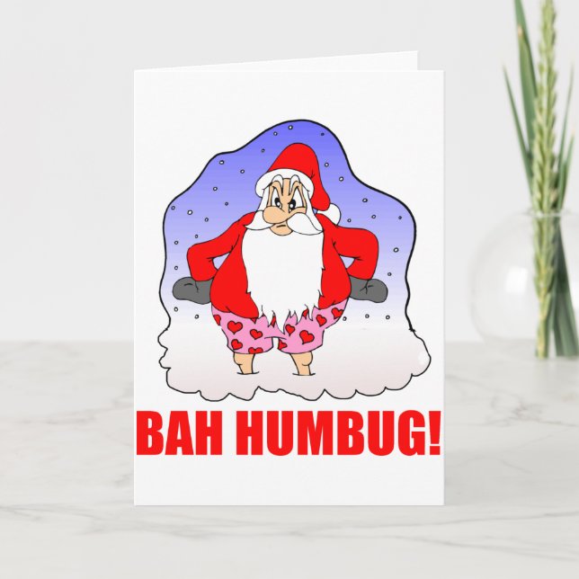 Cartes Pour Fêtes Annuelles Bah Humbug (Devant)