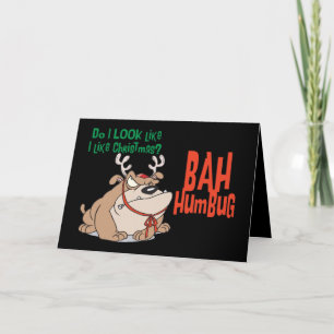 Cartes Pour Fêtes Annuelles Bah Humbug Funny Noël