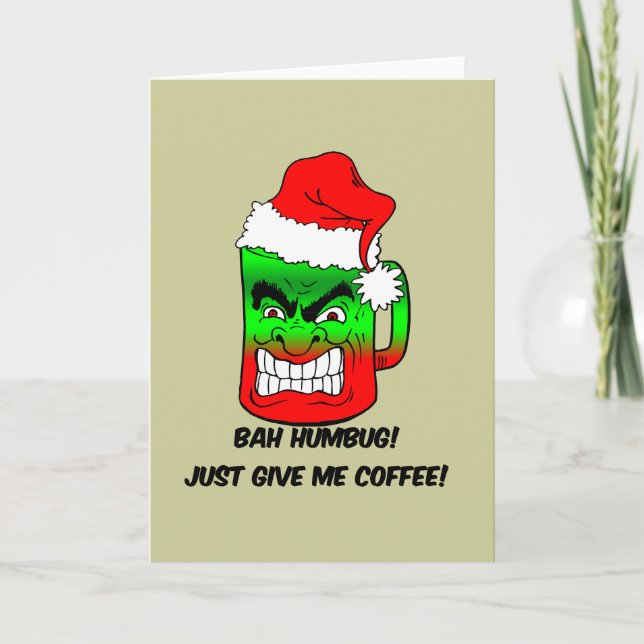 Cartes Pour Fêtes Annuelles bah humbug Noël (Devant)
