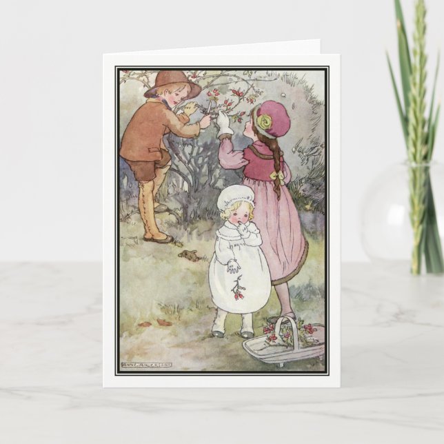 Cartes Pour Fêtes Annuelles Baies d'hiver par Anne Anderson (Devant)