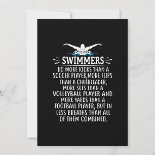 Cartes Pour Fêtes Annuelles Baignade forte nage Cadeaux de natation pour homme