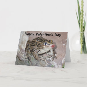Cartes Pour Fêtes Annuelles Baiser la grenouille pour la Saint-Valentin