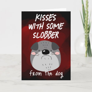 Cartes Pour Fêtes Annuelles Baisers...avec un peu de bave...Saint-Valentin