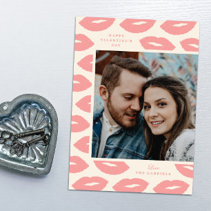 Cartes Pour Fêtes Annuelles Baisers Moderne Appartement Valentine's Day Card -