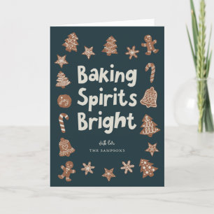 Cartes Pour Fêtes Annuelles Baking Spirits Bright Christmas Cookies
