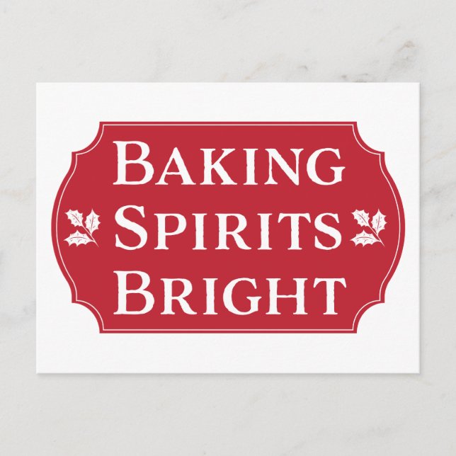 Cartes Pour Fêtes Annuelles Baking Spirits Bright Cookie (Devant)