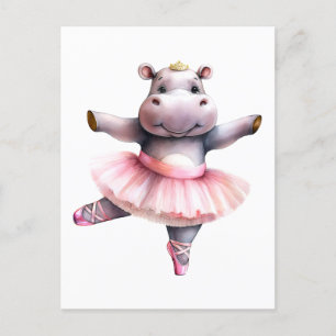 Cartes Pour Fêtes Annuelles Bal hippo de danse