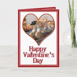 Cartes Pour Fêtes Annuelles Balade romantique en gondole pour la Saint-Valenti