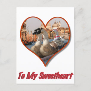 Cartes Pour Fêtes Annuelles Balade romantique en gondole pour la Saint-Valenti