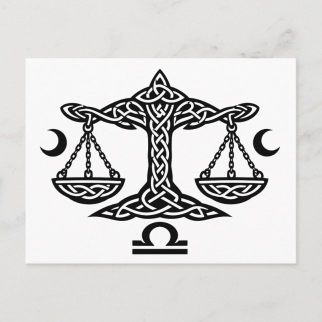 Cartes Pour Fêtes Annuelles    Balance de la Balance celtique par BurnsInHell (Devant)