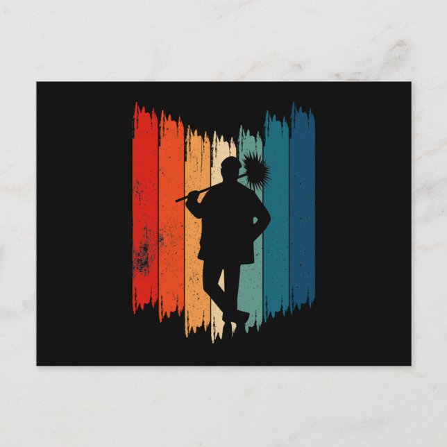 Cartes Pour Fêtes Annuelles Balayage de Chimney Retro Chimney (Devant)