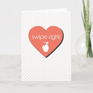Cartes Pour Fêtes Annuelles Balayer droit bonbon coeur