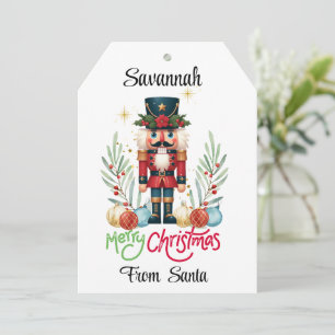Cartes Pour Fêtes Annuelles Balise cadeau de Noël de Noisette