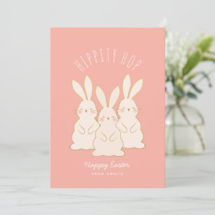 Cartes Pour Fêtes Annuelles Balise Cadeau de Pâques personnalisé lapins délica