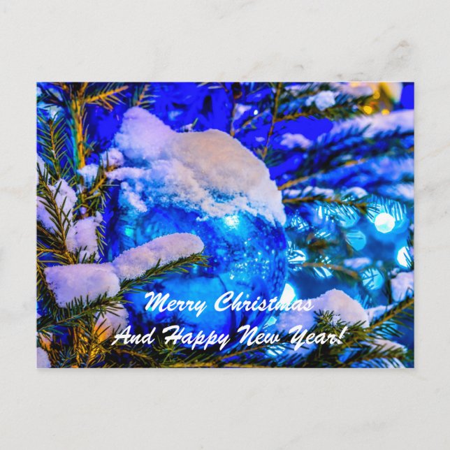Cartes Pour Fêtes Annuelles Balle de Noël (Devant)