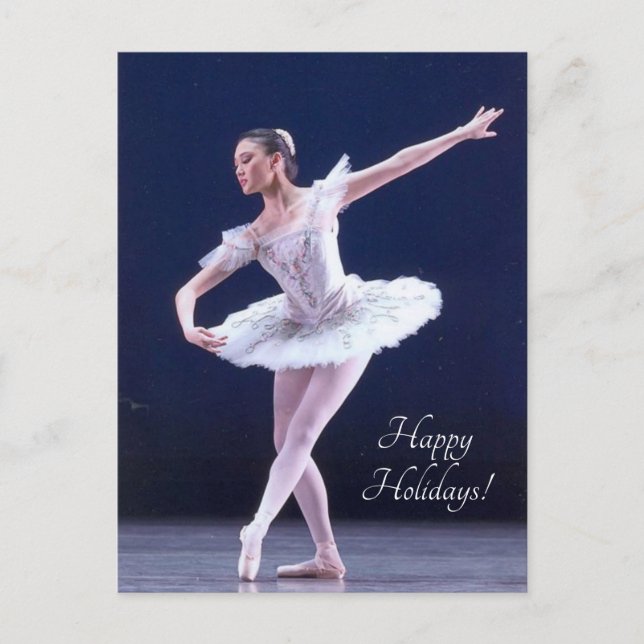 Cartes Pour Fêtes Annuelles ballerine du casse-noisette (Devant)