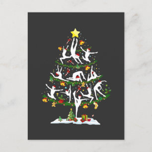 Cartes Pour Fêtes Annuelles Ballet Danse Amant Noël Éclairage Ballet Noël