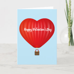 Cartes Pour Fêtes Annuelles Ballon à air chaud de la Saint-Valentin 