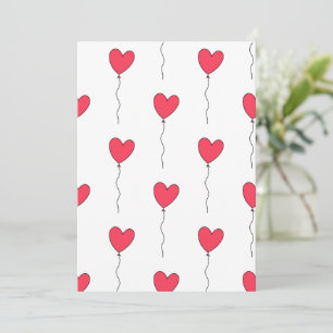 Cartes Pour Fêtes Annuelles Ballons cardiaques