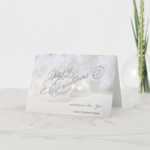 Cartes Pour Fêtes Annuelles Bals de Noël élégants, Salutation d'entreprise