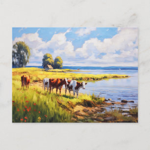Cartes Pour Fêtes Annuelles Baltique Bodden Bliss Respiration Pacifique Au Mil