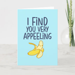 Cartes Pour Fêtes Annuelles Banana Pun très attirant Fantastique Saint-Valenti