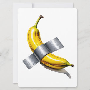 Cartes Pour Fêtes Annuelles Banane Taped Canard