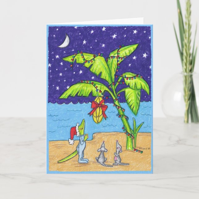 Cartes Pour Fêtes Annuelles Bananes pour Noël (Devant)