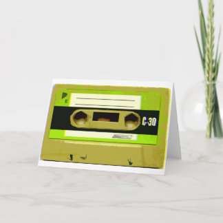 Cartes Pour Fêtes Annuelles Bande de la casquette Retro Green Lime