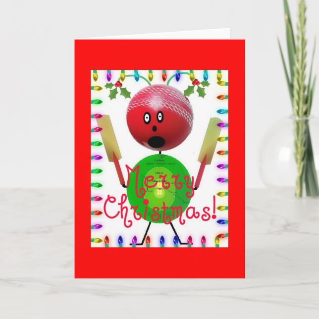 Cartes Pour Fêtes Annuelles Bande dessinée de Noël de grillon (Devant)