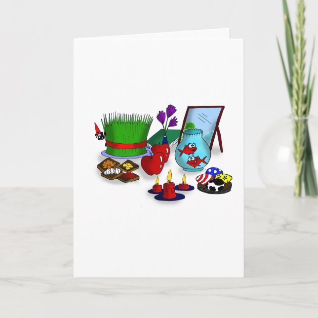 Cartes Pour Fêtes Annuelles Bande dessinée de Norooz (Devant)