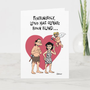 Cartes Pour Fêtes Annuelles Bande dessinée drôle Valentine