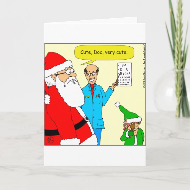 Cartes Pour Fêtes Annuelles bande dessinée mignonne de diagramme de (Devant)