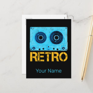Cartes Pour Fêtes Annuelles Bande Retro Rechercher Cassette Vintage Fête des a