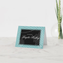 Cartes Pour Fêtes Annuelles Bandes bleues et noires